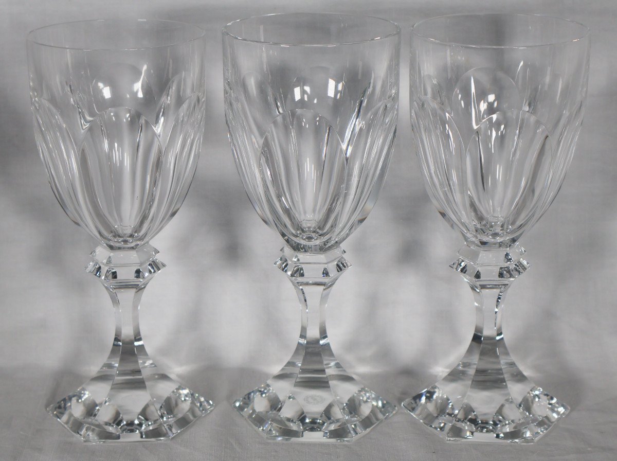 Set Of 11 Saint Louis Water Glasses Chambord Model -photo-7