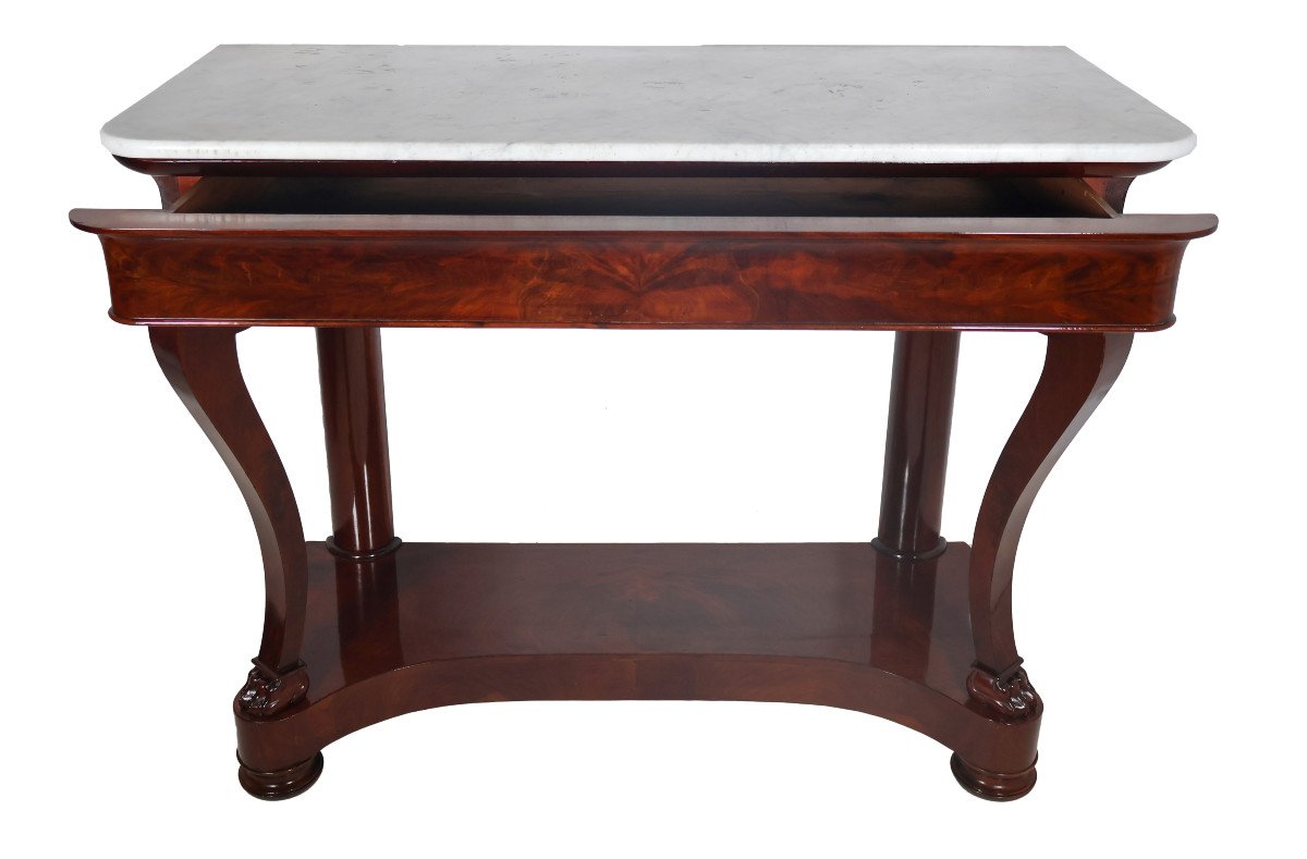 Mahogany Console Restoration Period Circa 1820-photo-2