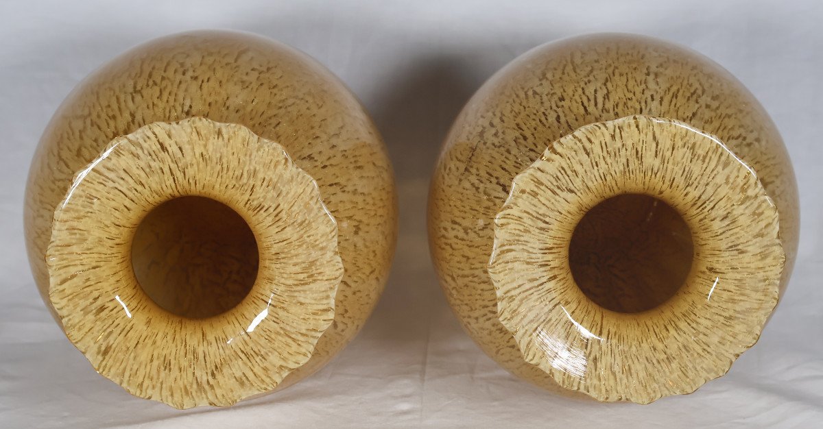 Pair Of Lancel Vases From The 80s-photo-4