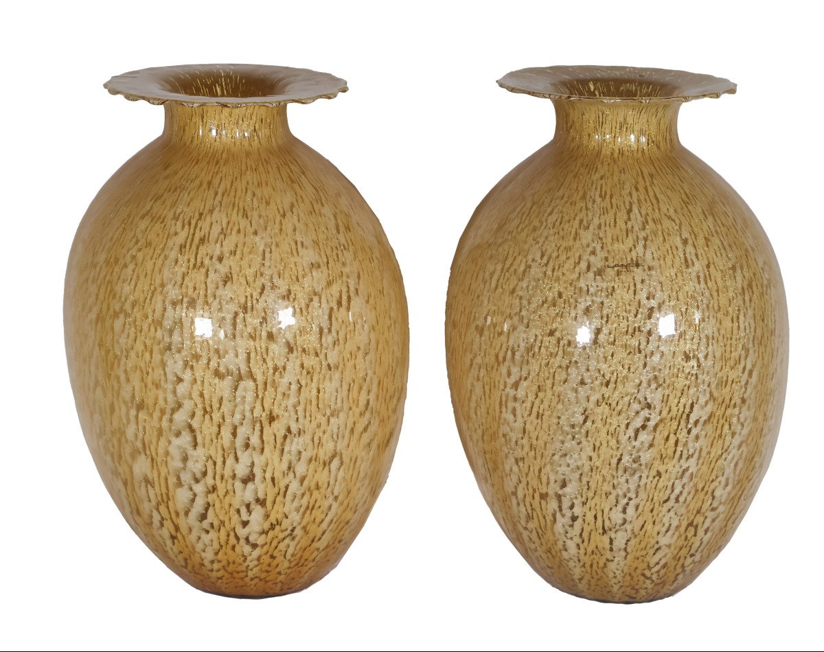 Pair Of Lancel Vases From The 80s