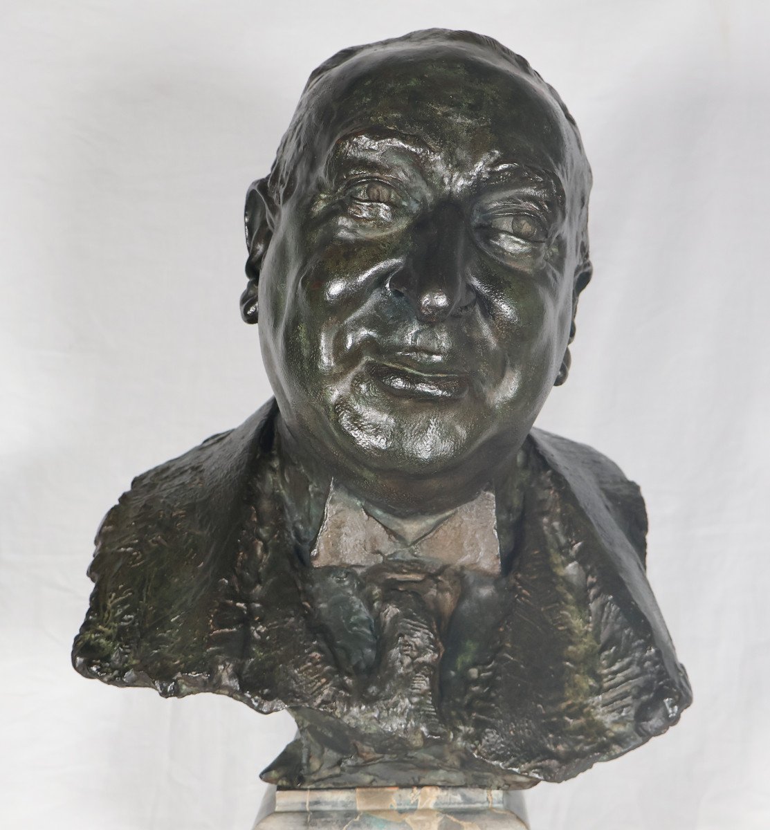 Bronze Bust Of A Man Signed By The Founder Alexis Rudier -photo-7