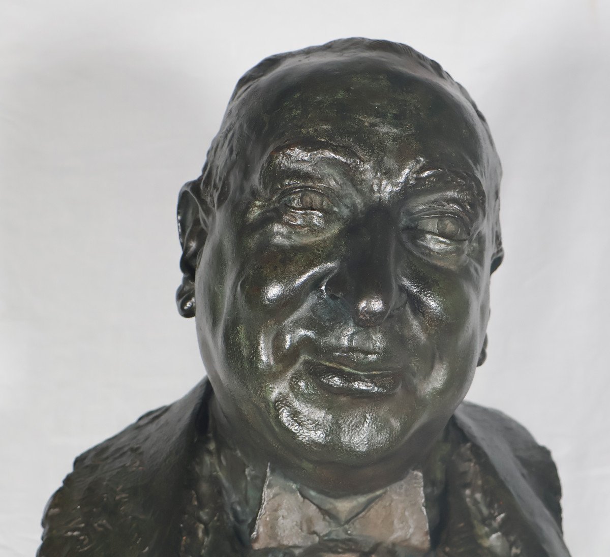 Bronze Bust Of A Man Signed By The Founder Alexis Rudier -photo-8