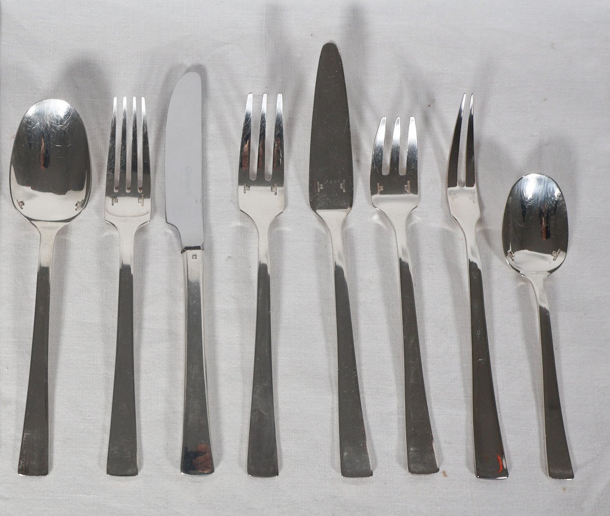 Christofle Concorde Model 138-piece Cutlery Set Circa 1975 -photo-4