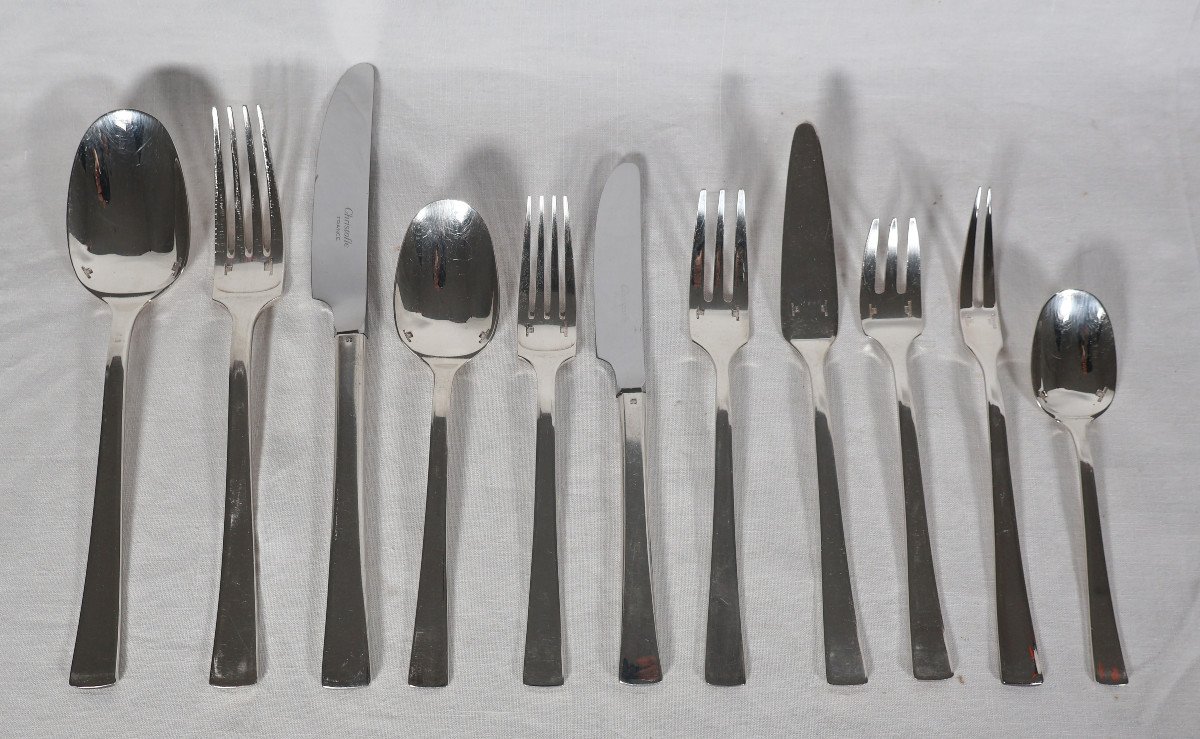 Christofle Concorde Model 138-piece Cutlery Set Circa 1975 