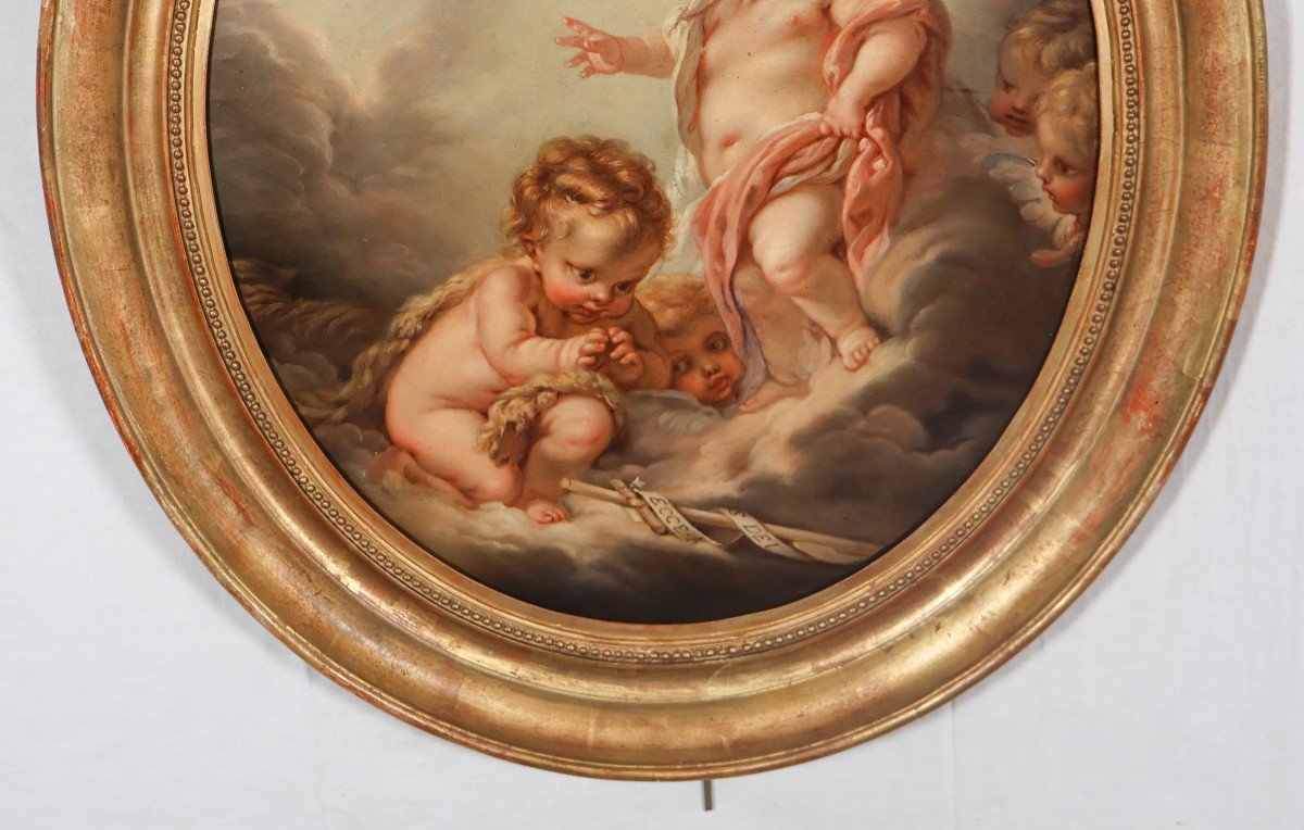 L’enfant Jésus Suiveur De François Boucher époque 19ème -photo-2