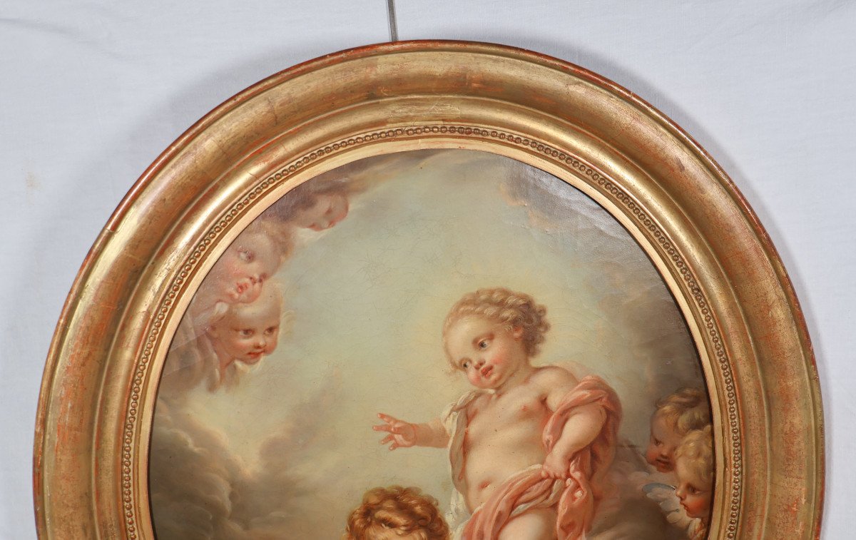 L’enfant Jésus Suiveur De François Boucher époque 19ème -photo-3