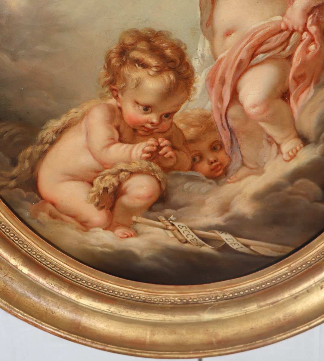 L’enfant Jésus Suiveur De François Boucher époque 19ème -photo-5