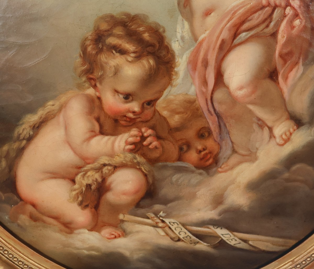 L’enfant Jésus Suiveur De François Boucher époque 19ème -photo-6