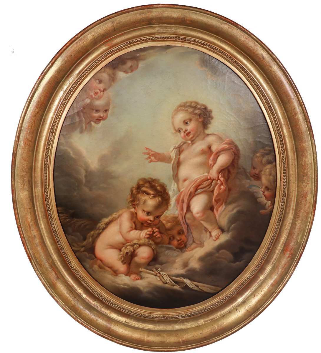 L’enfant Jésus Suiveur De François Boucher époque 19ème 