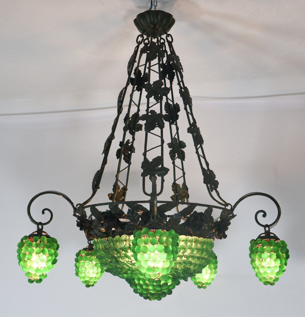 Murano Chandelier Italy Art Deco Period