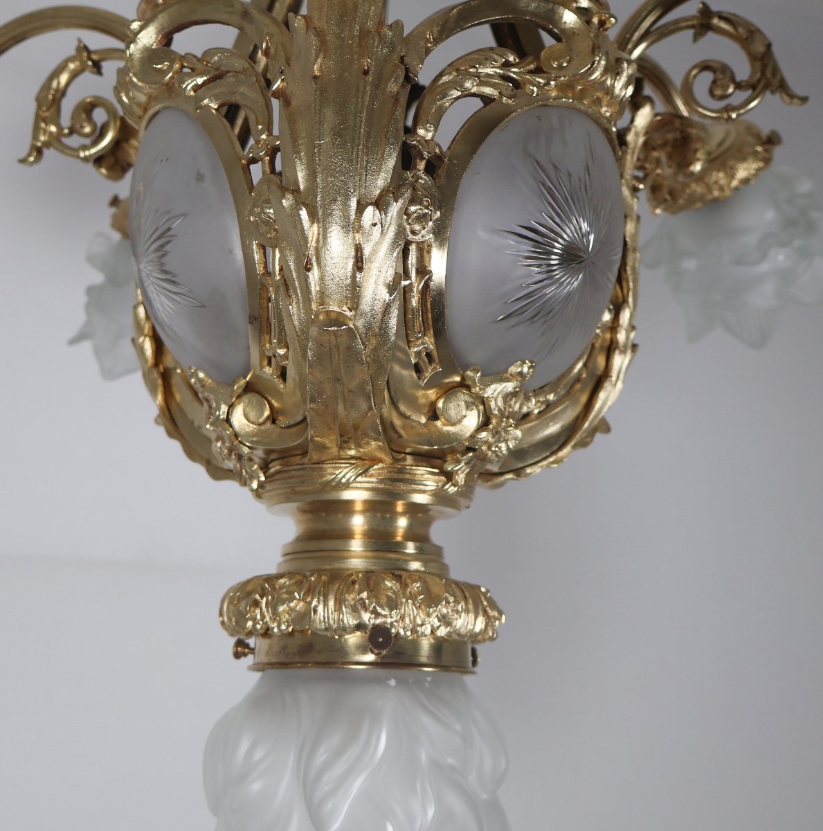 Gilt Bronze Chandelier A Delafontaine Napoleon III Period -photo-2