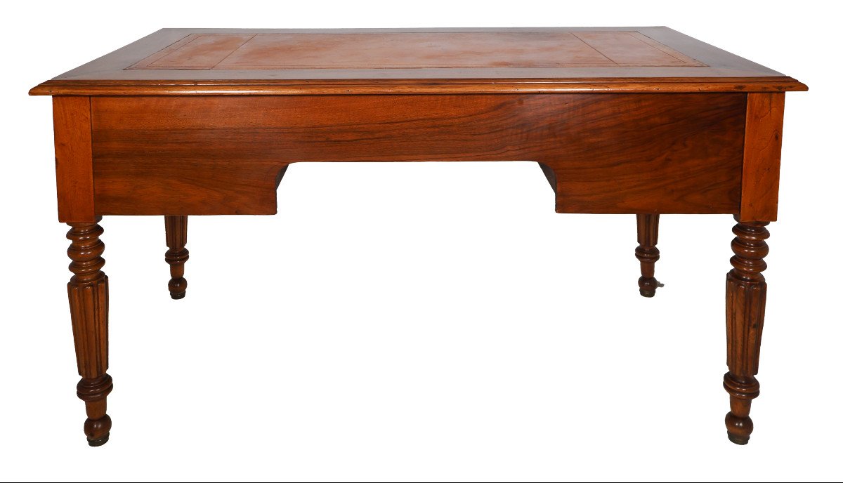 Louis Philippe Period Flat Desk With Pull-out Drawers-photo-1