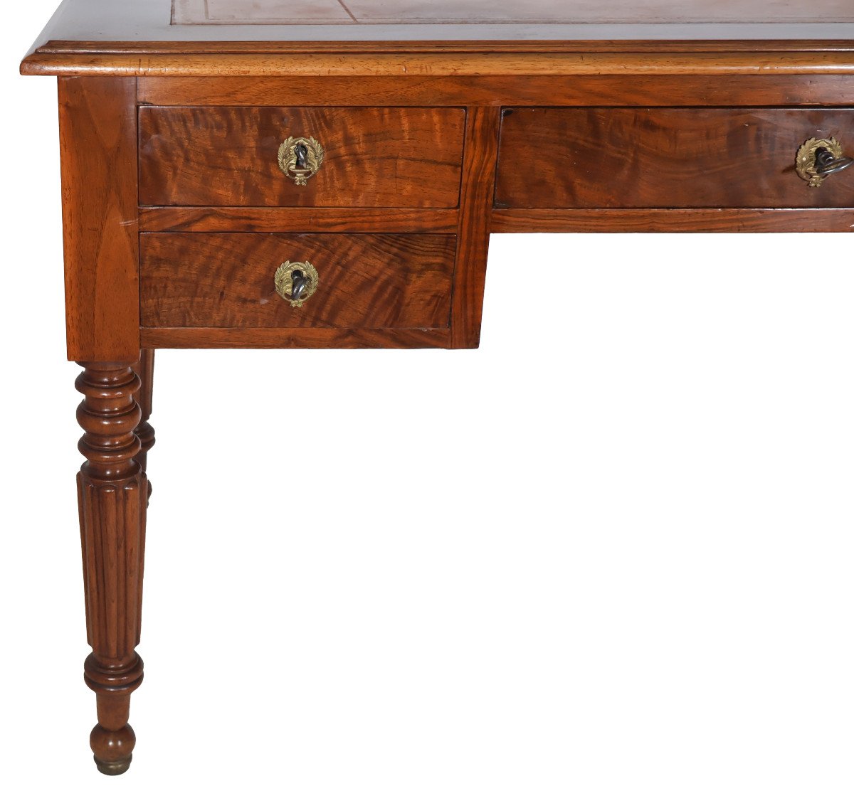 Louis Philippe Period Flat Desk With Pull-out Drawers-photo-3