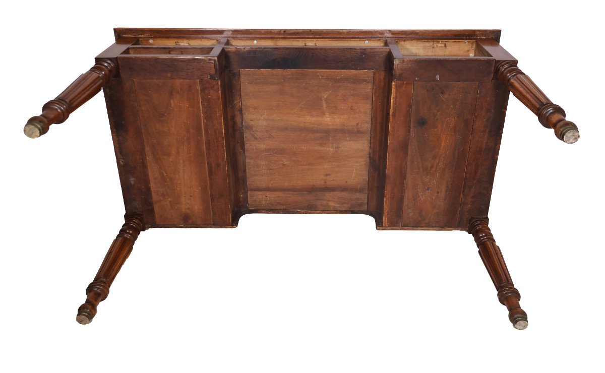 Louis Philippe Period Flat Desk With Pull-out Drawers-photo-5