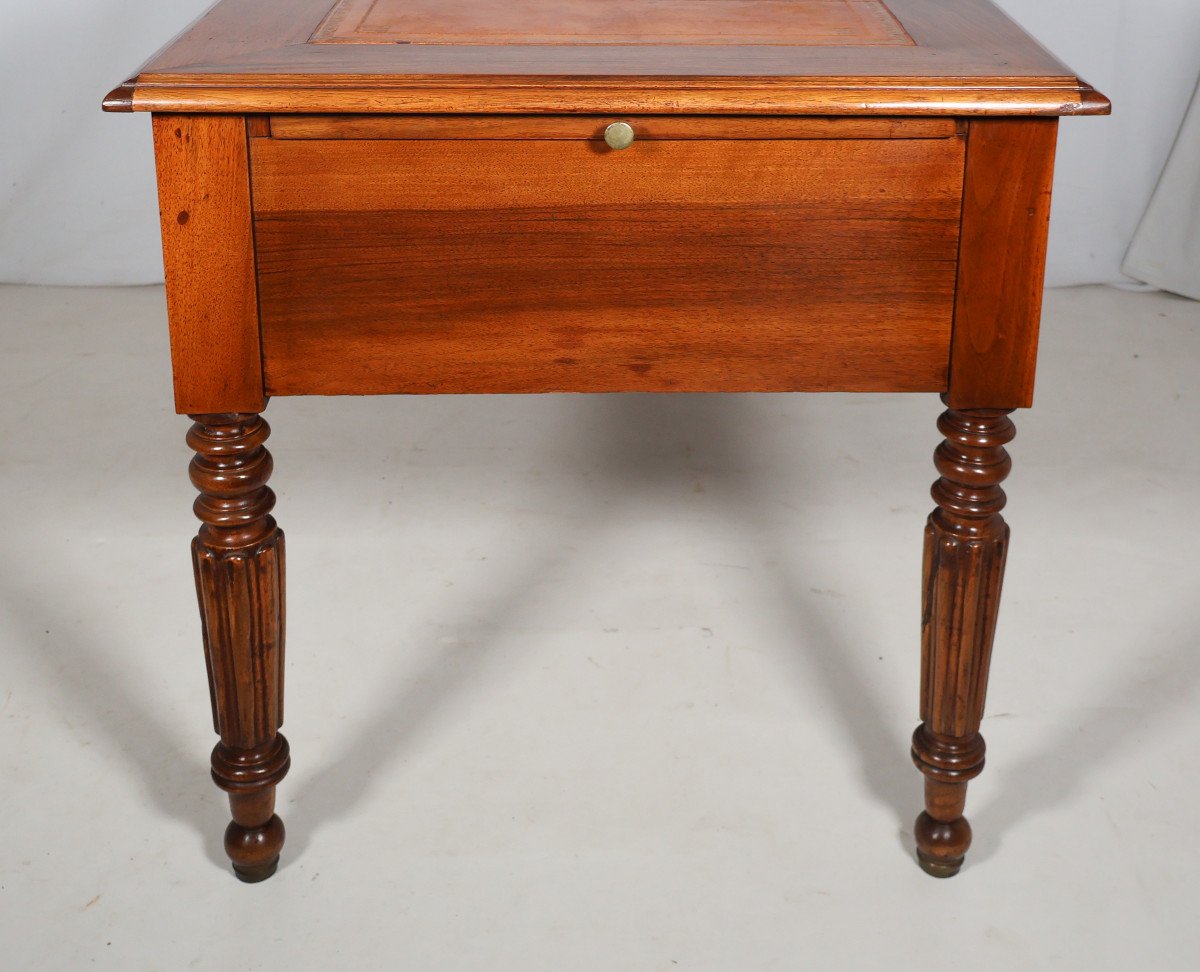 Louis Philippe Period Flat Desk With Pull-out Drawers-photo-7