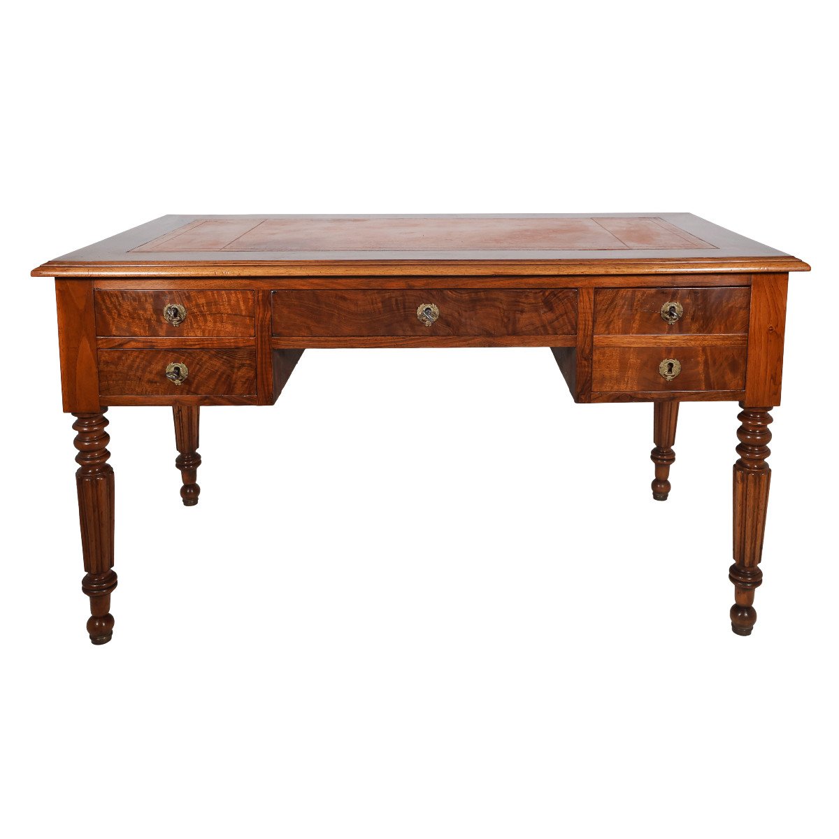 Louis Philippe Period Flat Desk With Pull-out Drawers