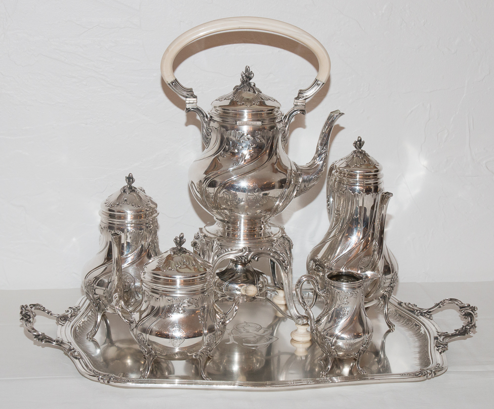 Tea And Coffee Service In Silver Jean Emile Puiforcat Early Twentieth Century-photo-8