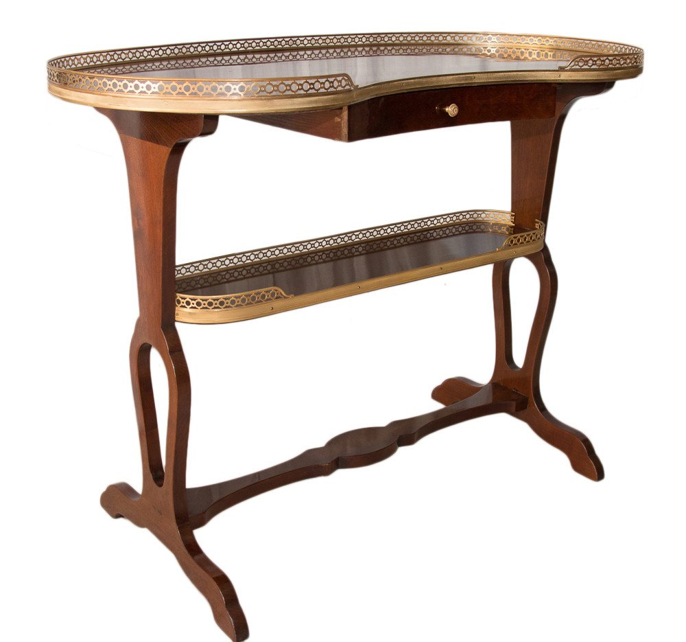 Table rognon En Acajou Style Louis XVI Fin 19ème-photo-2