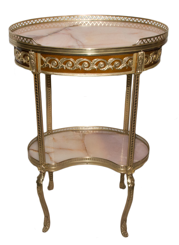 Pedestal Style Transition In Bronze And Onyx Circa 1880