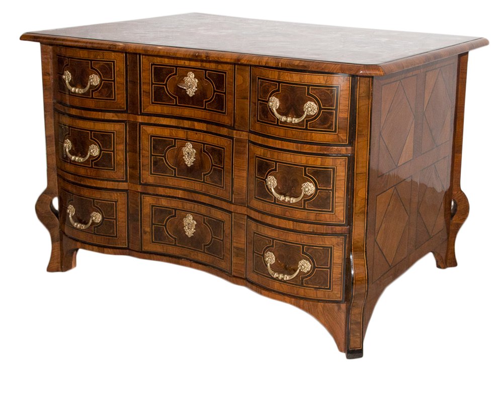 Mazarine Commode In Marquetry Louis XIV Period-photo-2