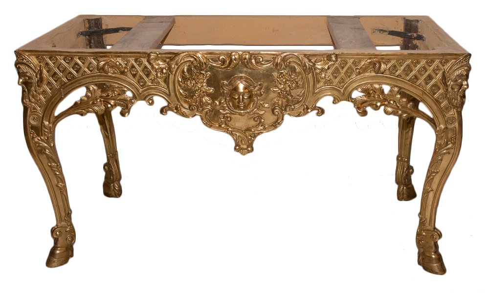 Regency Carved And Gilded Wood Console-photo-2