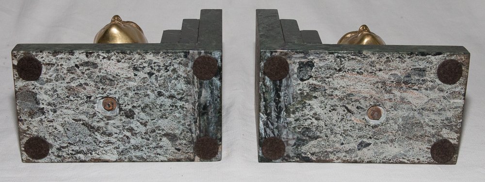 Bookends Signed Jamar Art Deco Period-photo-5