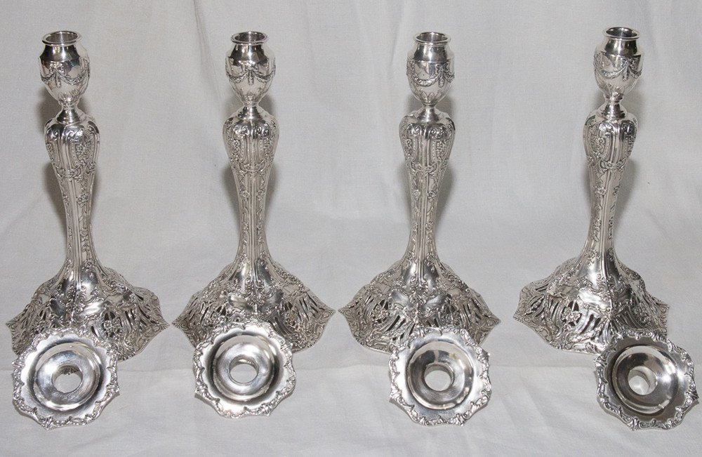 Cowell & Hubbard Co Sterling Silver Candlesticks-photo-6