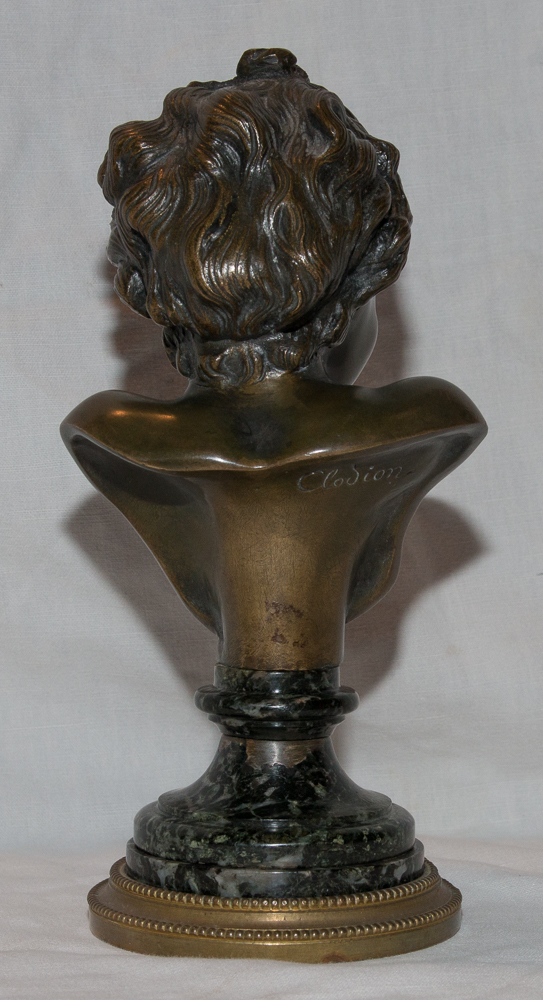 Bust Of Child Bronze Signed Clodion Early 19th Century-photo-3