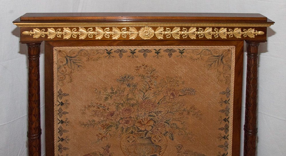 Empire Mahogany Fireplace Screen-photo-4