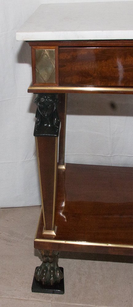 Mahogany Console Consulate Period-photo-3