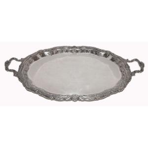 Tray In Sterling Silver Mazzucato Agostino Circa 1950