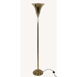 Art Deco Brass Floor Lamp