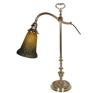  Lampe De Bureau En Bronze Muller Frères Circa 1900