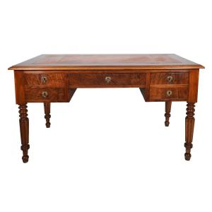 Louis Philippe Period Flat Desk With Pull-out Drawers