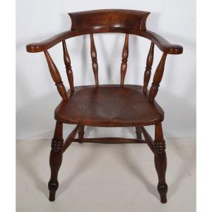 English Windsor Style Armchair Victorian Era