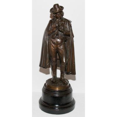 Bronze "from Flute Player" Signed Calmels 1822-1906