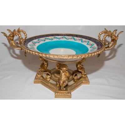  Grande Coupe En Porcelaine De Sèvres Epoque Napoléon III