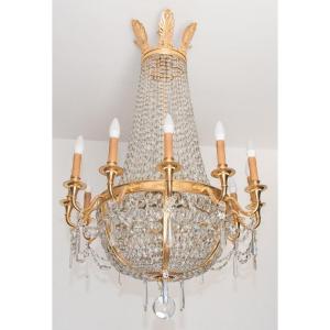 Lustre Montgolfière Fin XIXe Siècle