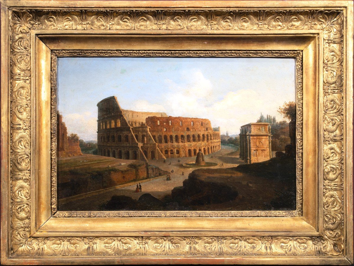 View Of The Colosseum, Italy Late 18th Century 