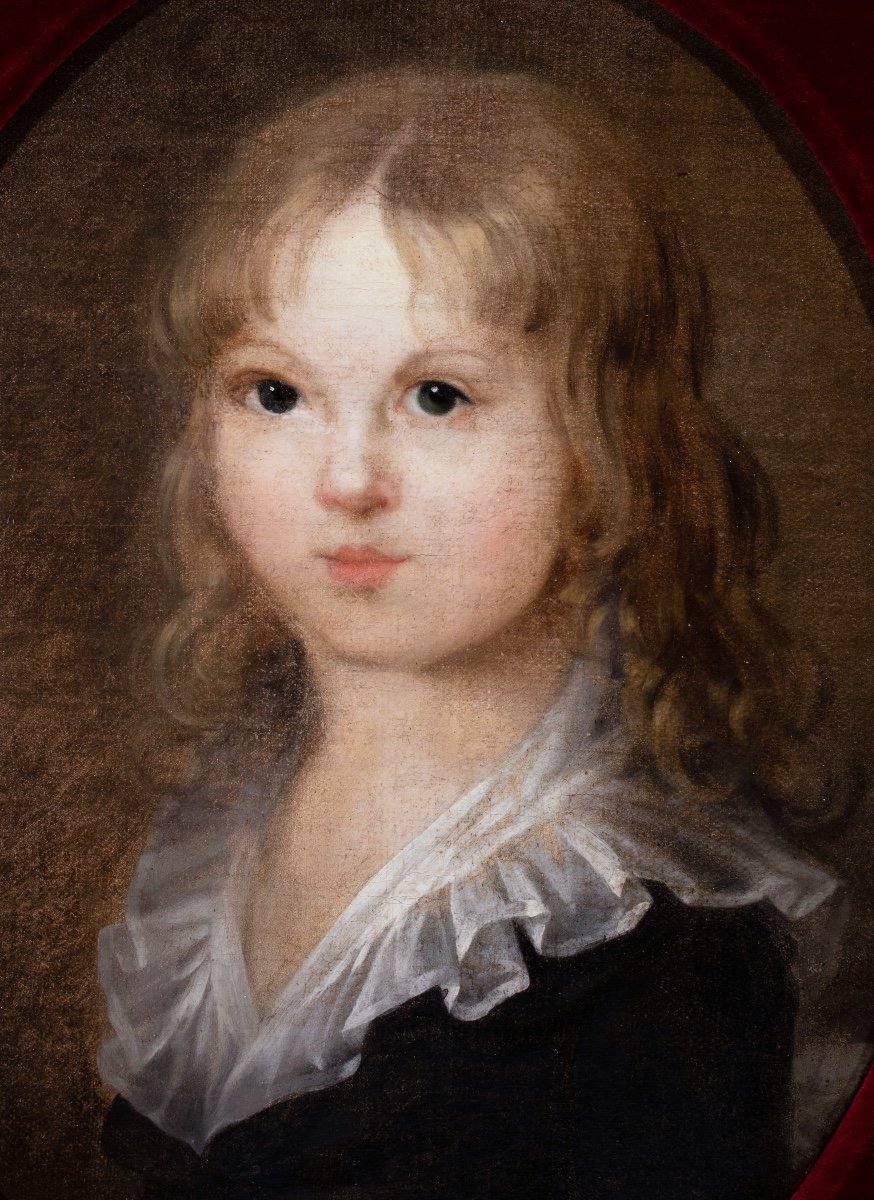 Portrait de Louis-Charles de France dit Louis XVII , école française fin 18 è siècle -photo-2