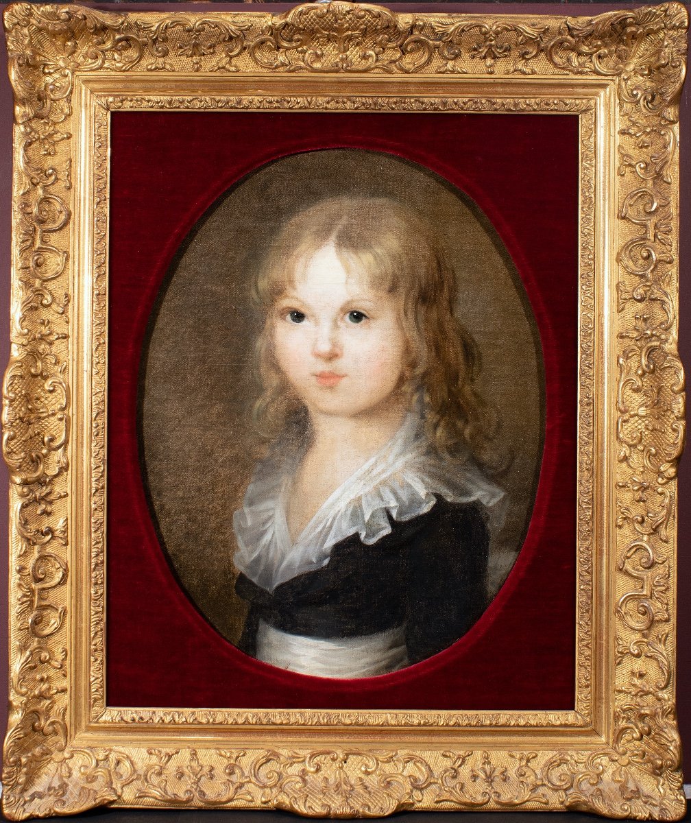 Portrait de Louis-Charles de France dit Louis XVII , école française fin 18 è siècle 