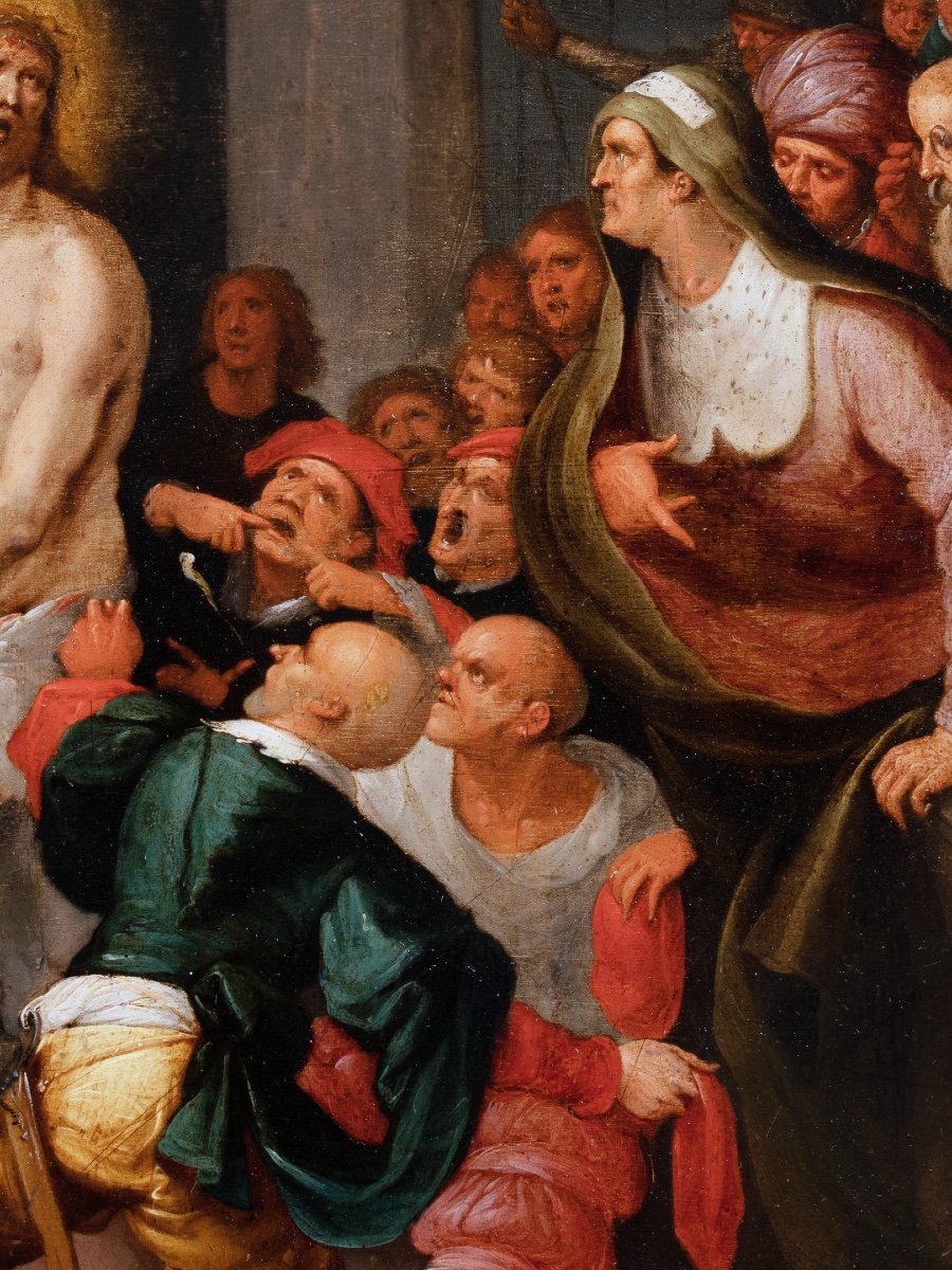 Christ With The Outrages, Workshop Of Frans Francken, Early 17th Century -photo-4