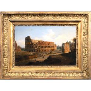 Vue du Colisée , Italie fin du 18è siècle 