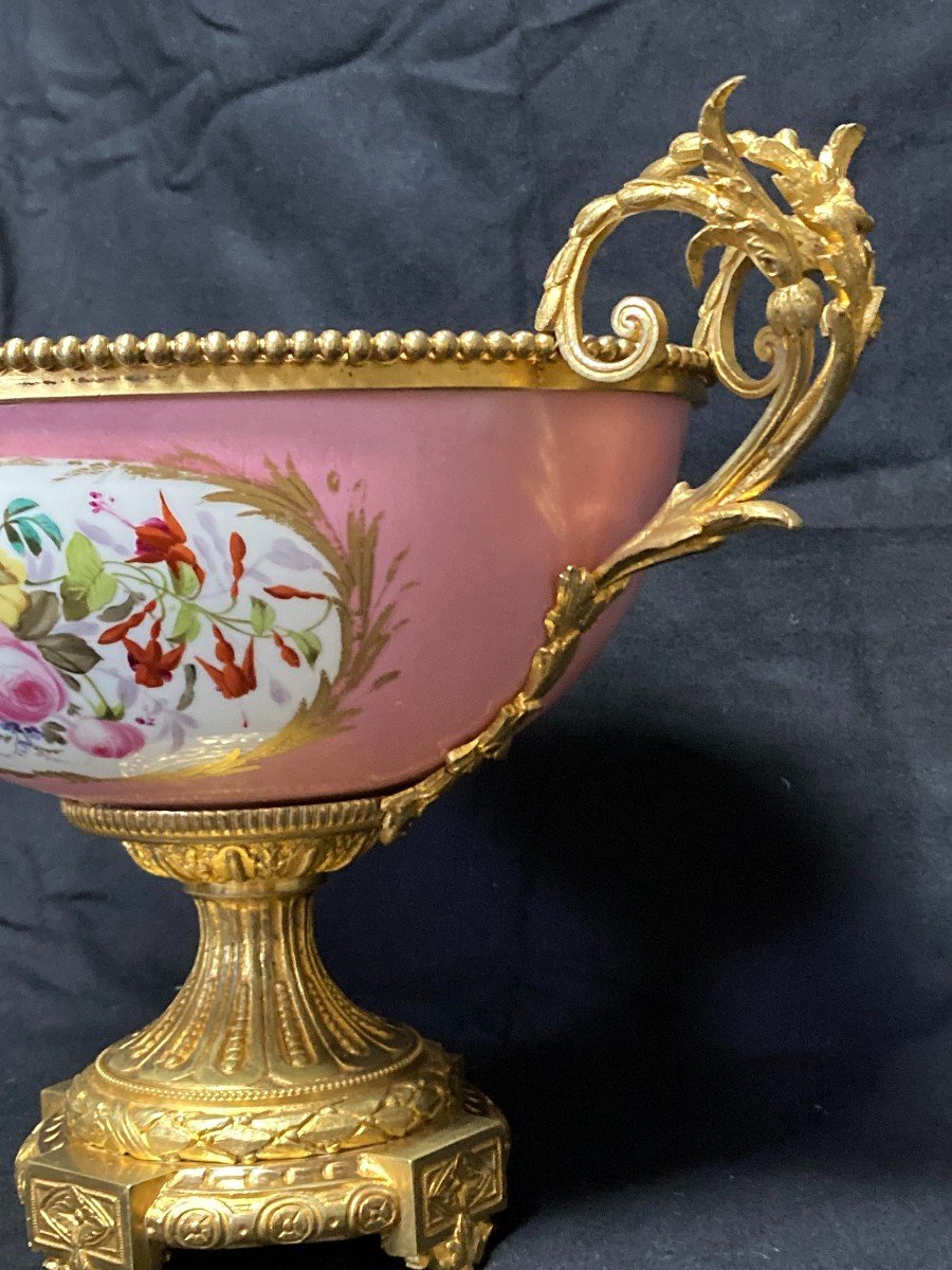 Coupe Sévres et bronze Doré  époque Napoléon III-photo-5