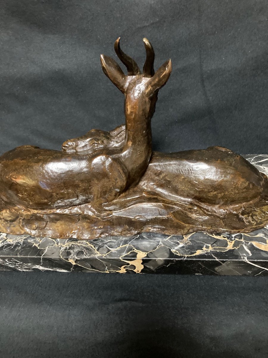 Bronze Animalier  H.r. Husset -photo-7