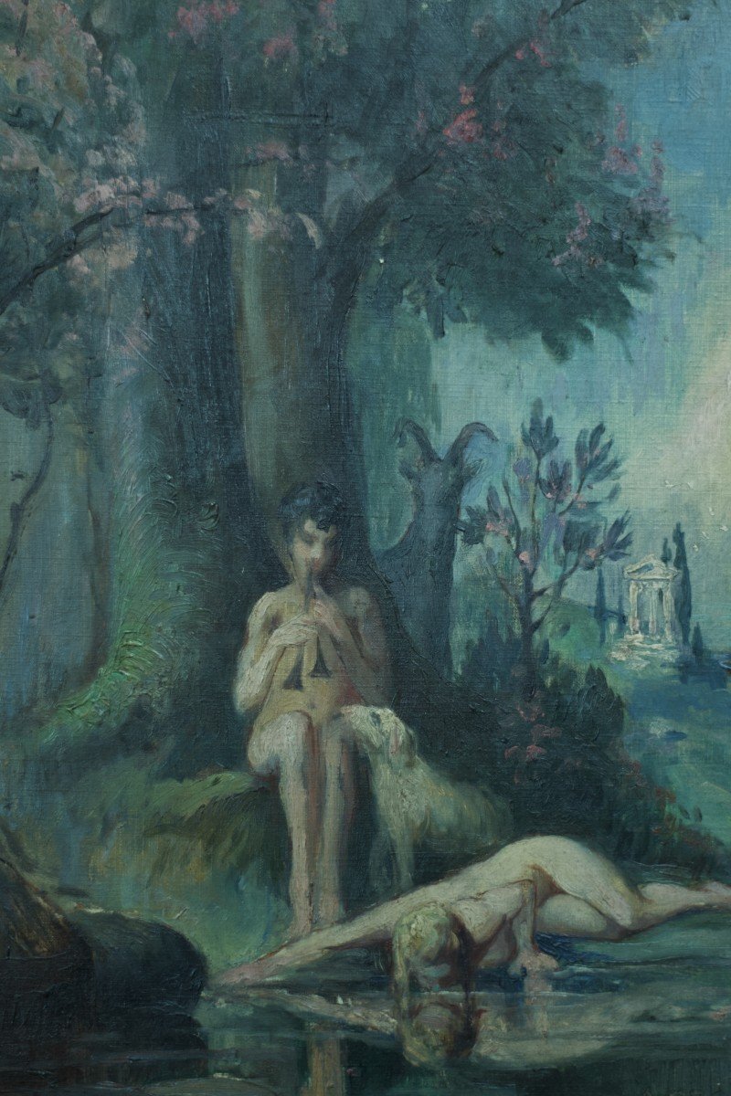 Pierre-albert Begaud  Old Painting Debussy Nijinsky Diaghilev The Afternoon Of A Faun Bakst-photo-4