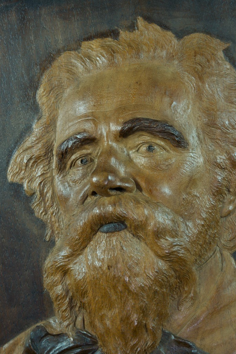 Nicolo Pascucci Beautiful Old Painting Portrait Artist Nice Art Nouveau Sculptor-photo-1