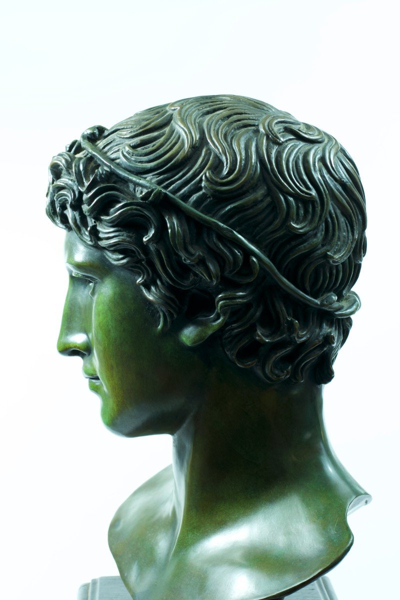 Ancient Bronze Sculpture Rome Athlete Portrait Man Head From Benevento Antique-photo-4