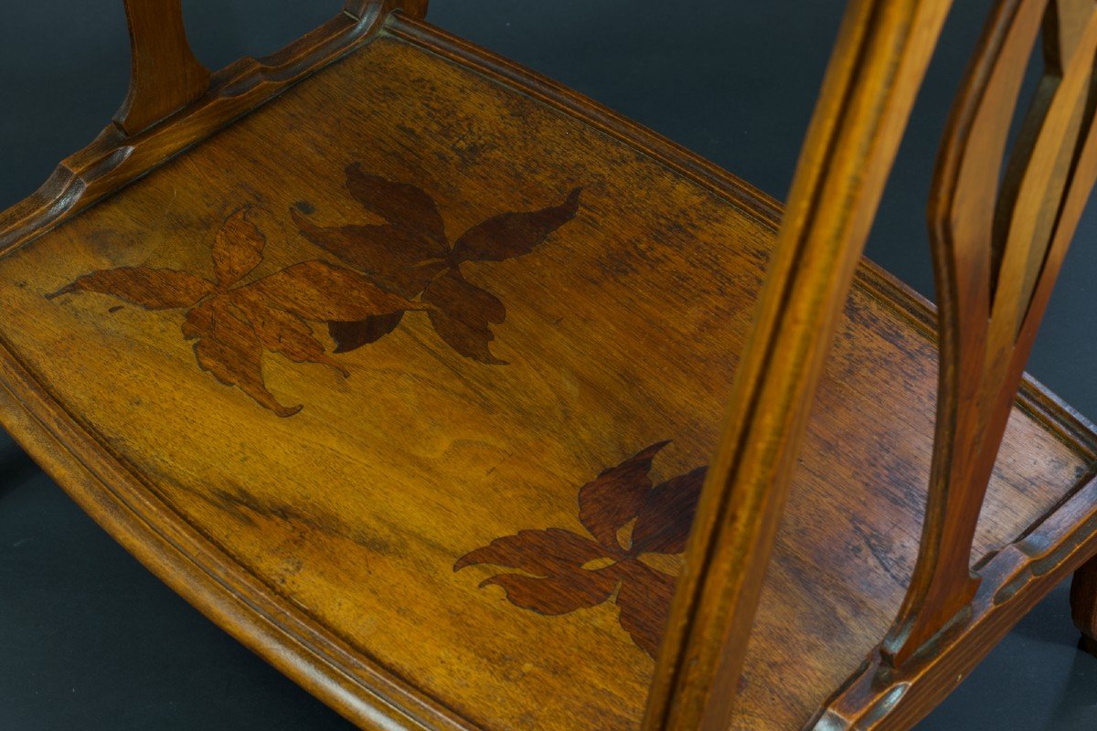 Ancienne Table d'Appoint Guéridon Art Nouveau Nouille Sv  Paul Guth Gallé Majorelle 1900 Nancy-photo-2