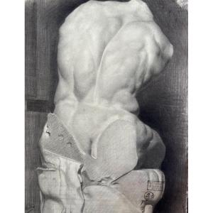 Hoffmann Old Drawing Academy Greece Ancient Rome Portrait Nude Back Torso Belvedere